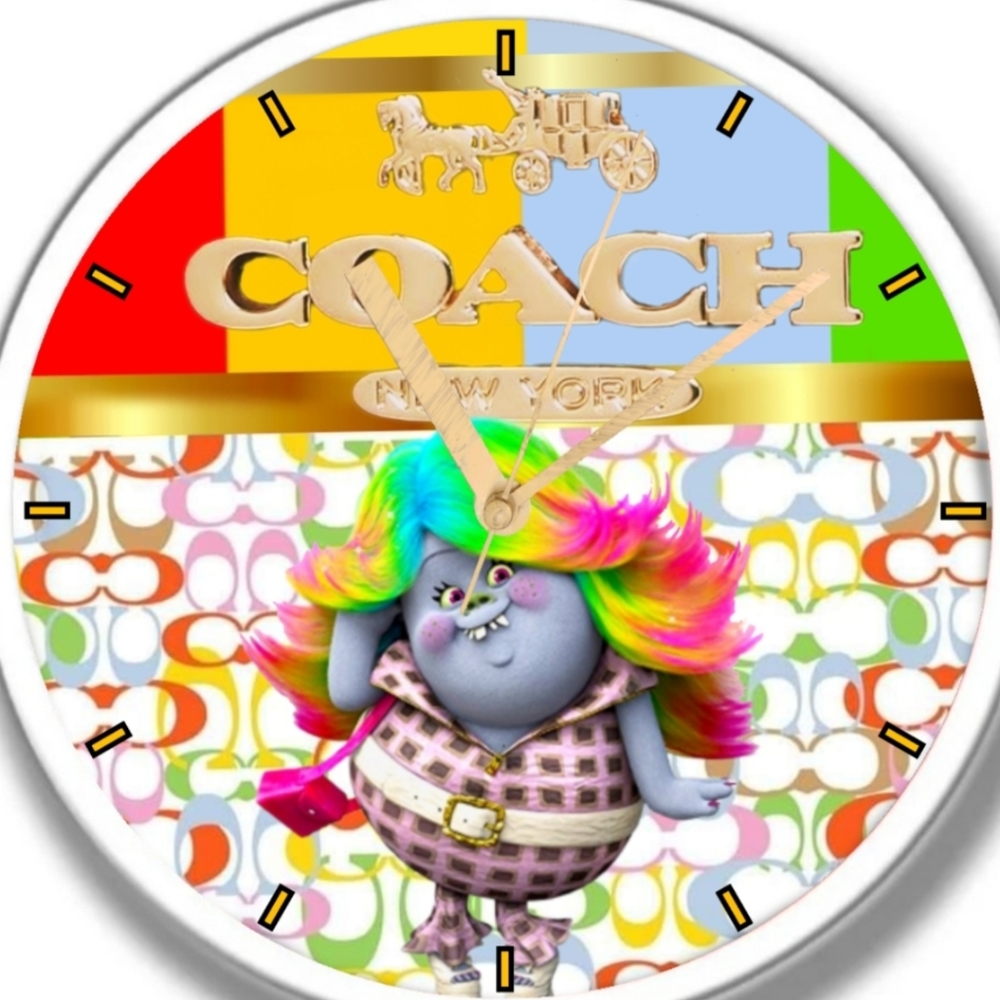 Trolls Coach led lights clock personalized